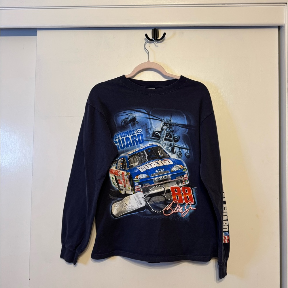 Men’s Long Sleeve Dale Jr. Racing Tee. Size‎